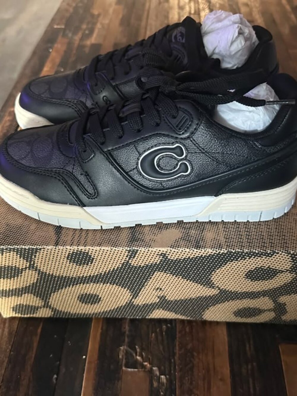 Soho black coach sneakers